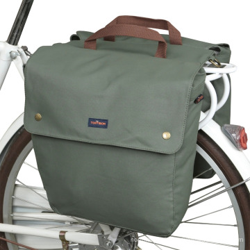 2018 Vente Chaude Durable Toile Arrière Pannier Vélo Sac En Plein Air Sport Vélo double sac